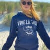 Leichter Hoodie DIRK/DINA <span>in Navy</span>