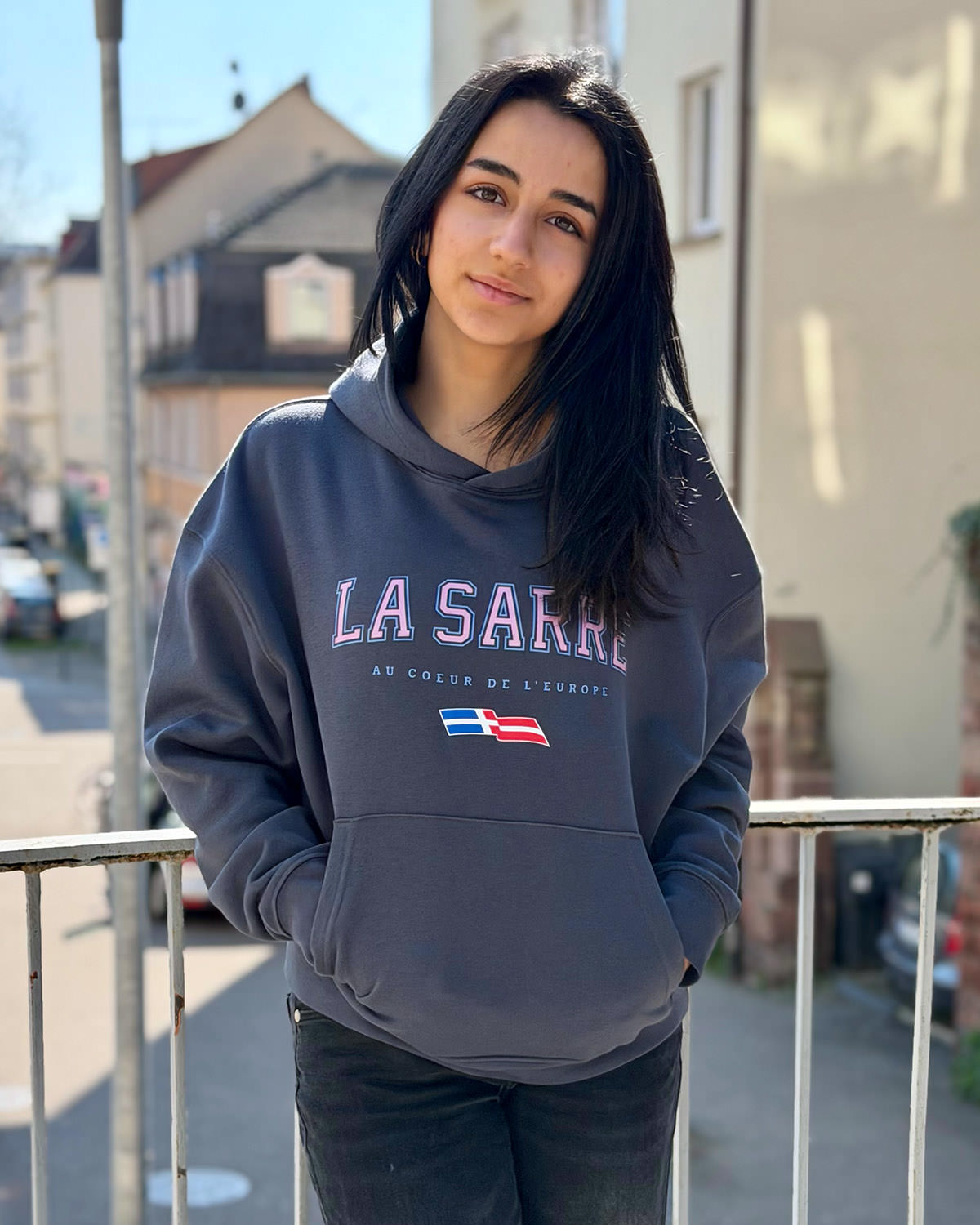 Oversized Hoodie JOHANNA <span>in Graphit V1</span> – Bild 6