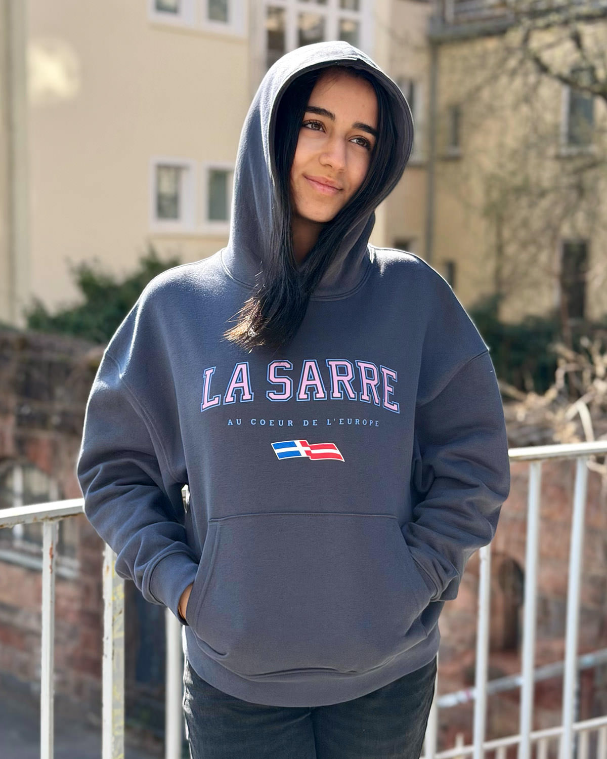 Oversized Hoodie JOHANNA <span>in Graphit V1</span> – Bild 5