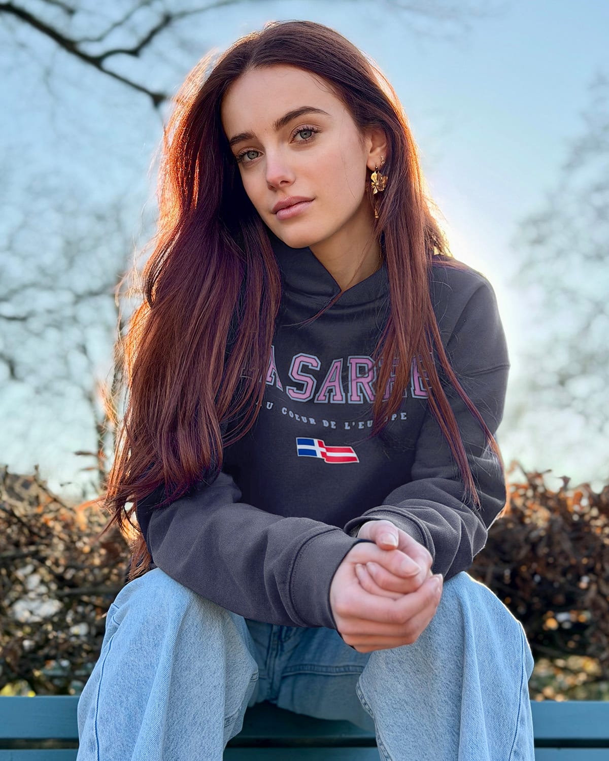 Oversized Hoodie JOHANNA <span>in Graphit V1</span>