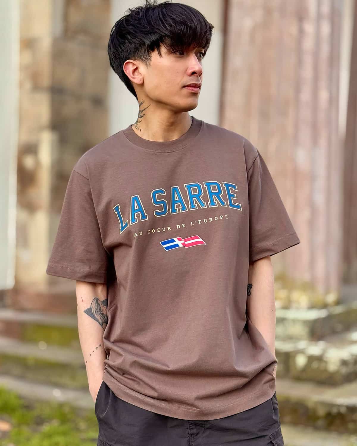 Oversized T-Shirt SANDRO <span>in Mocca V3</span>
