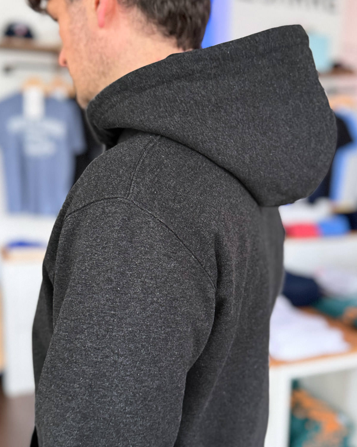 Zipper-Hoodie MATTHIAS <span>in Lava</span> – Bild 6