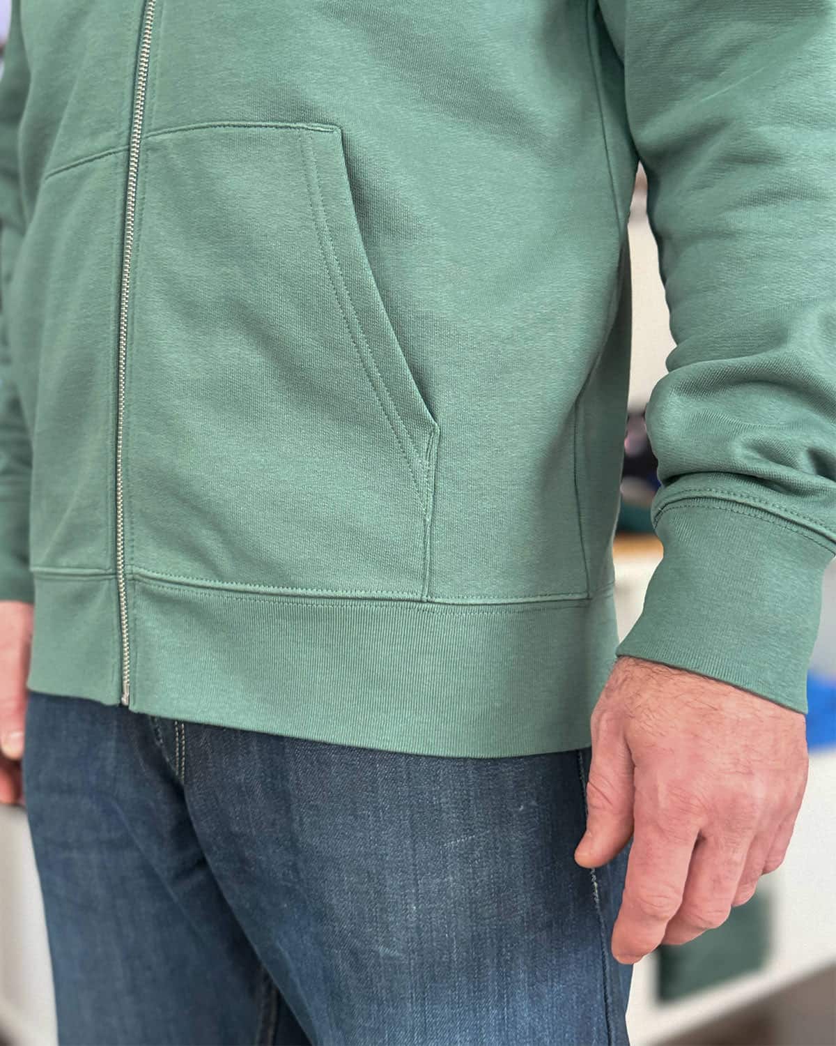 Zipper-Hoodie MATTHIAS <span>in Romarin</span> – Bild 6