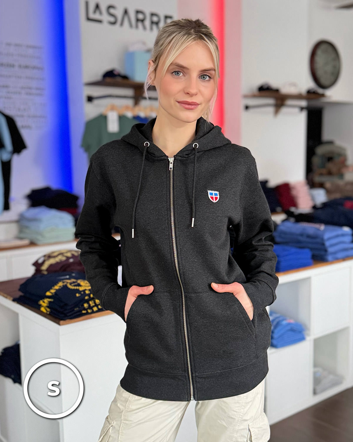 Zipper-Hoodie MELISSA <span>in Lava</span> – Bild 10