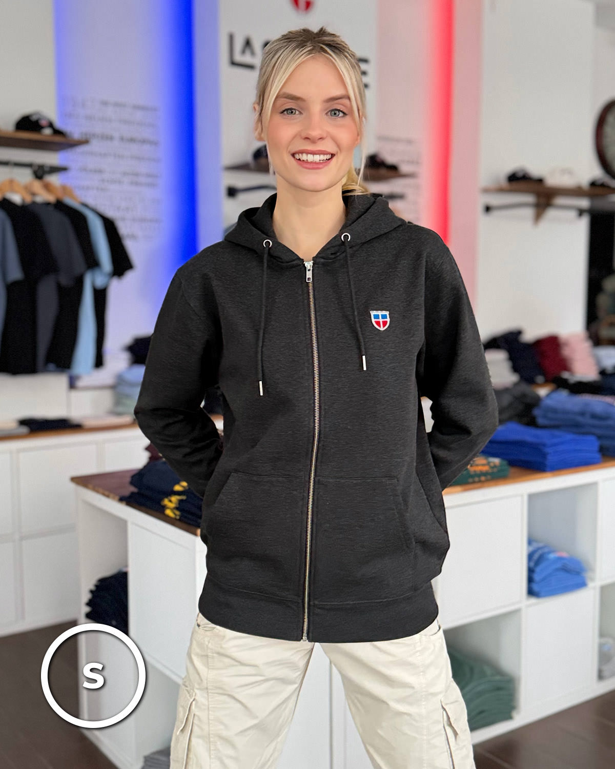 Zipper-Hoodie MELISSA <span>in Lava</span> – Bild 15
