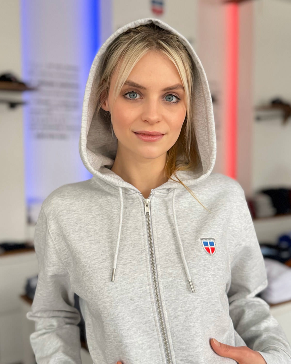 Zipper-Hoodie MELISSA <span>in Nuage</span> – Bild 2