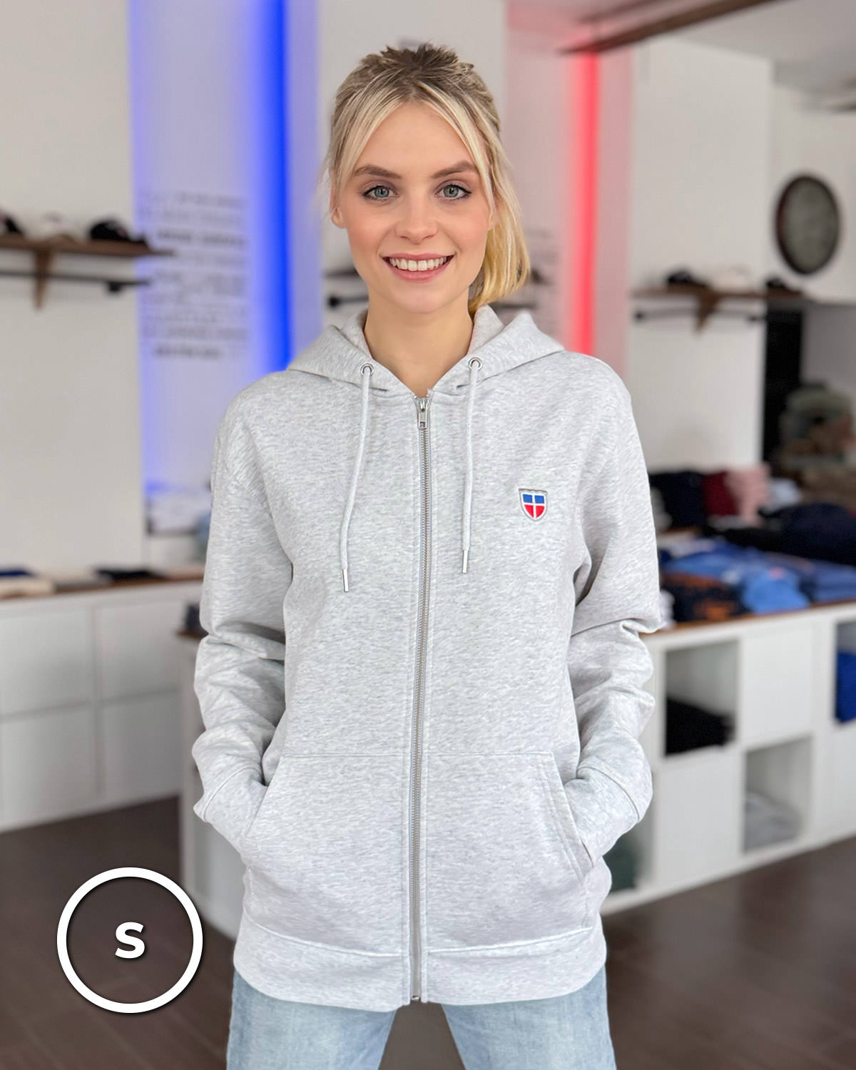 Zipper-Hoodie MELISSA <span>in Nuage</span> – Bild 13