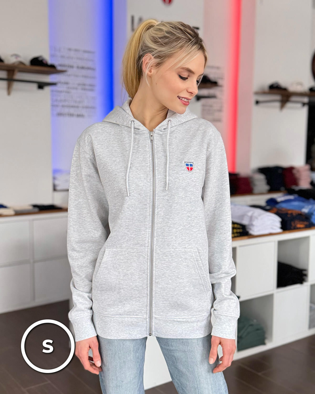 Zipper-Hoodie MELISSA <span>in Nuage</span> – Bild 12