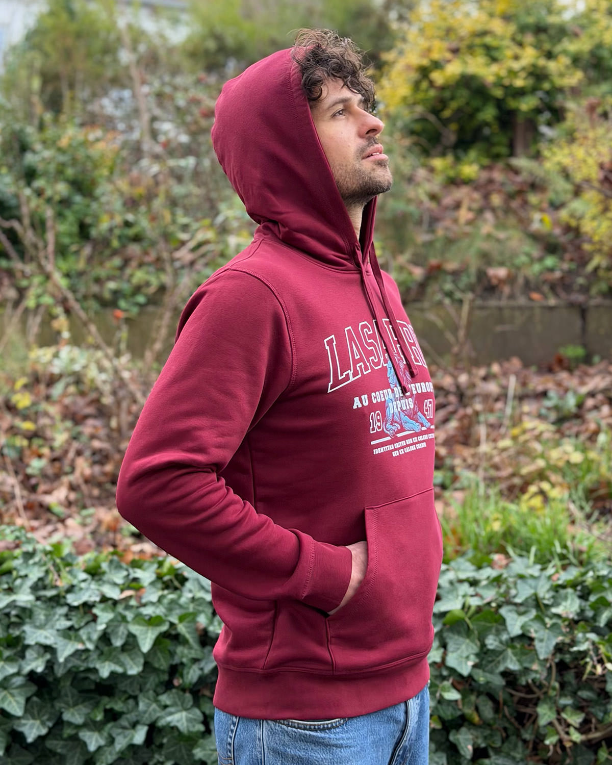 Hoodie SASCHA <span>in Bordeaux</span> – Bild 8