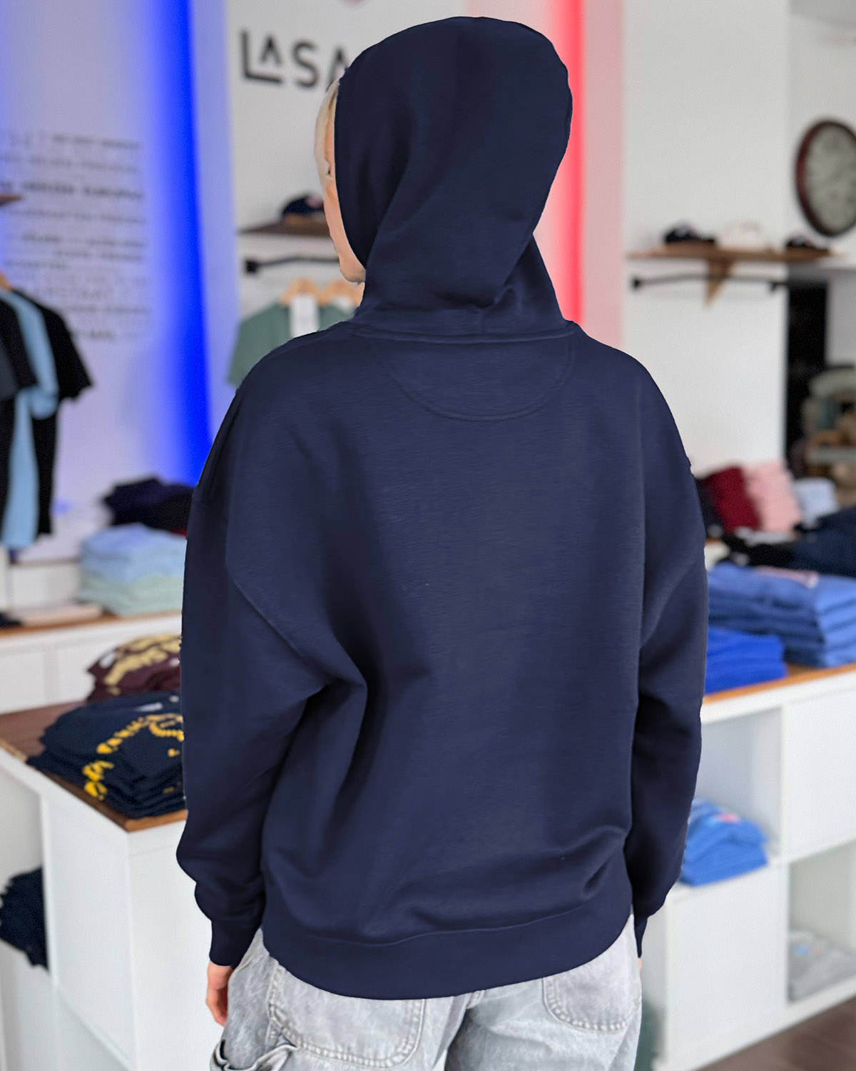 Oversized Hoodie DENISE <span>in Navy</span> – Bild 3