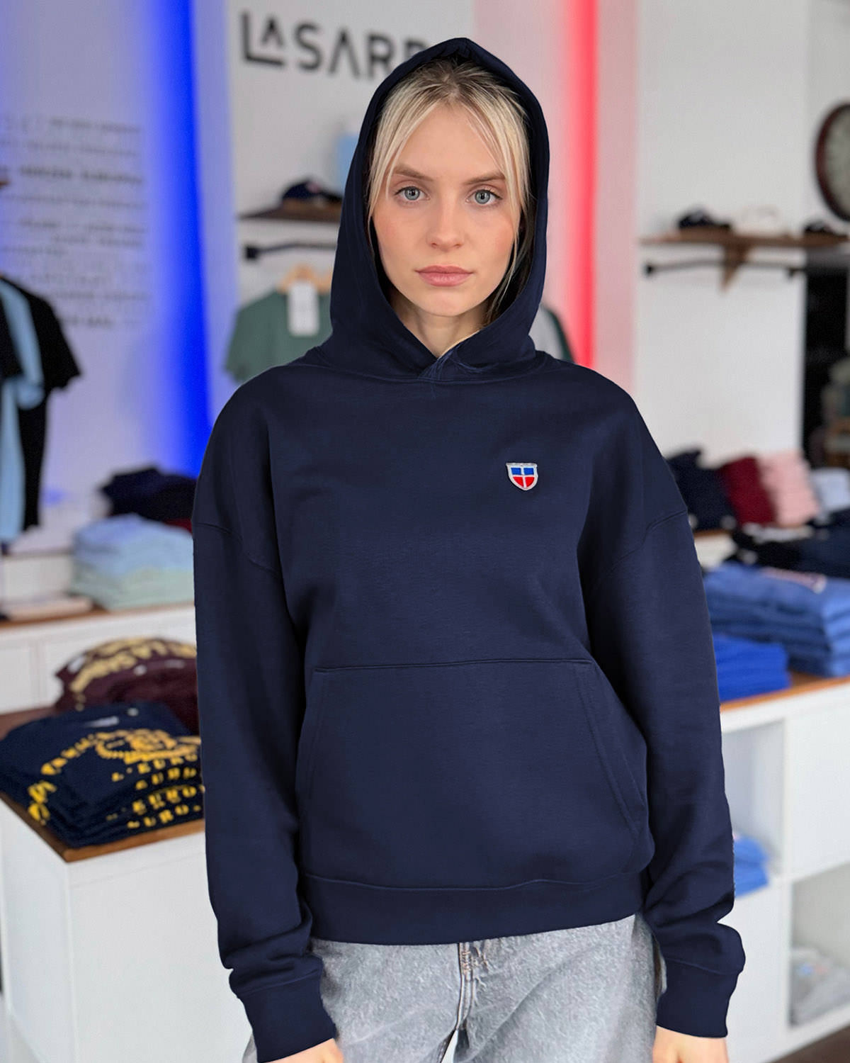 Oversized Hoodie DENISE <span>in Navy</span> – Bild 4
