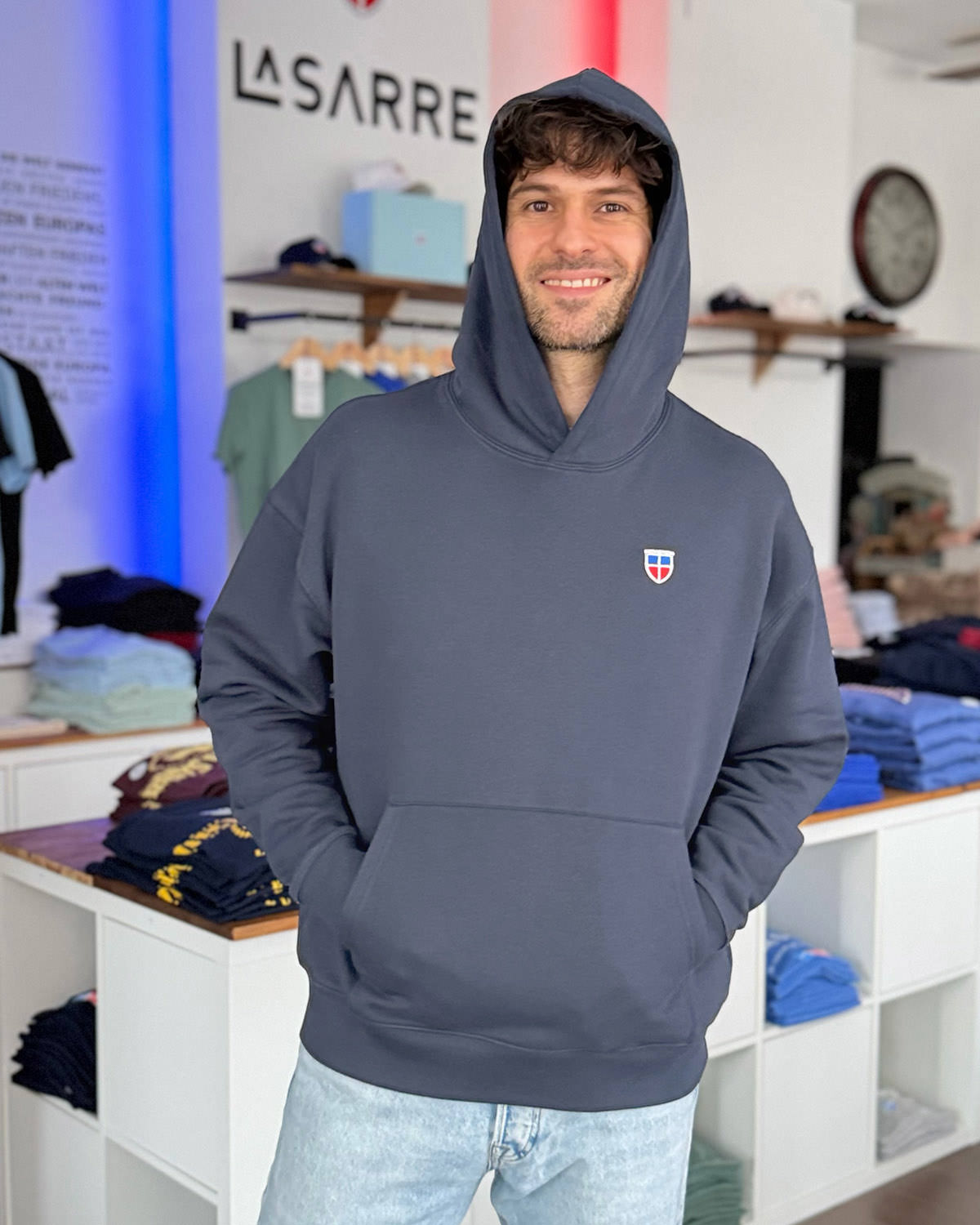 Oversized Hoodie DENNIS <span>in Graphit</span> – Bild 2