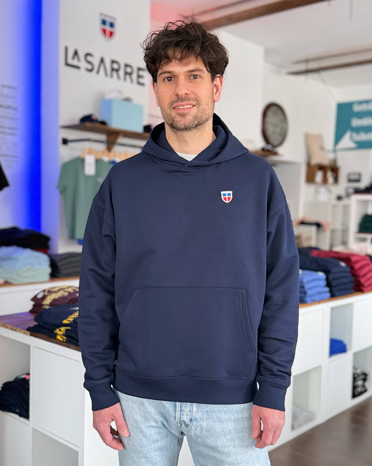 Oversized Hoodie DENNIS <span>in Navy</span> – Bild 8