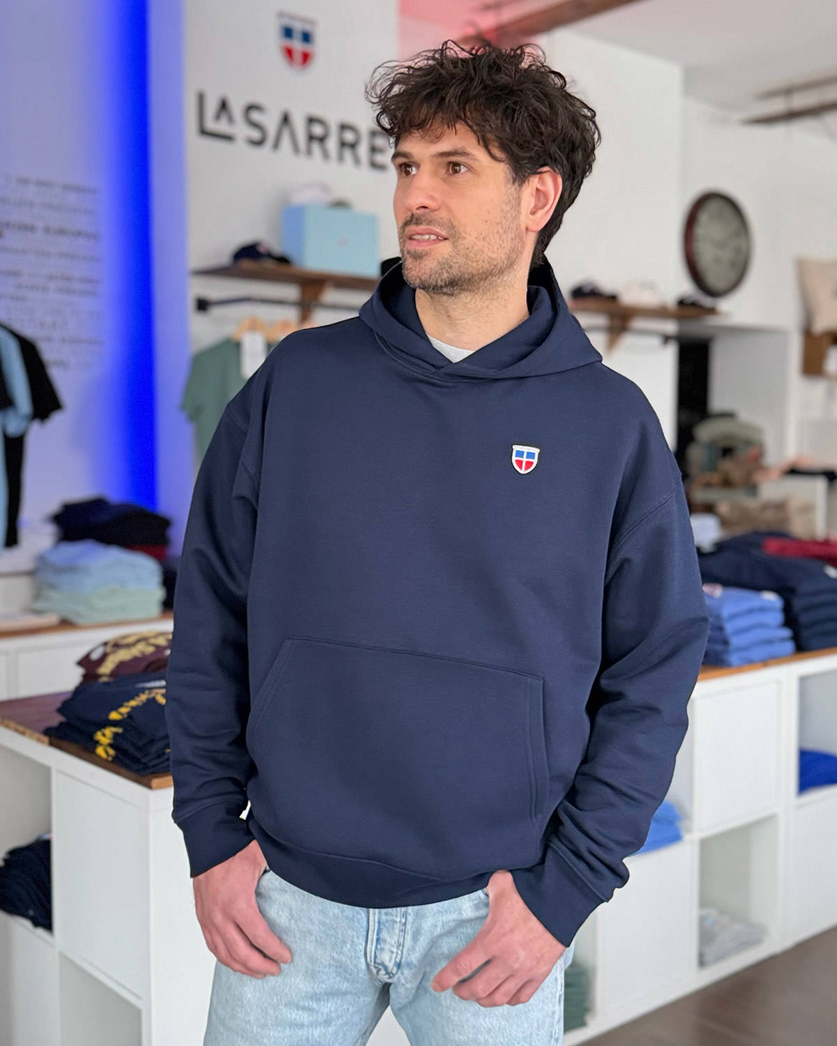 Oversized Hoodie DENNIS <span>in Navy</span>
