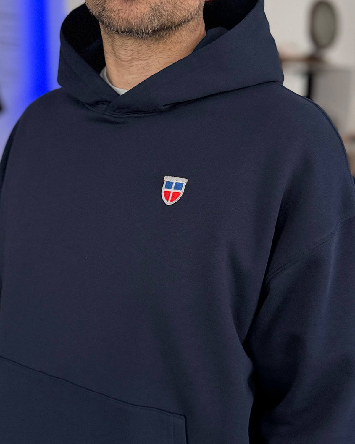 Oversized Hoodie DENNIS <span>in Navy</span> – Bild 4