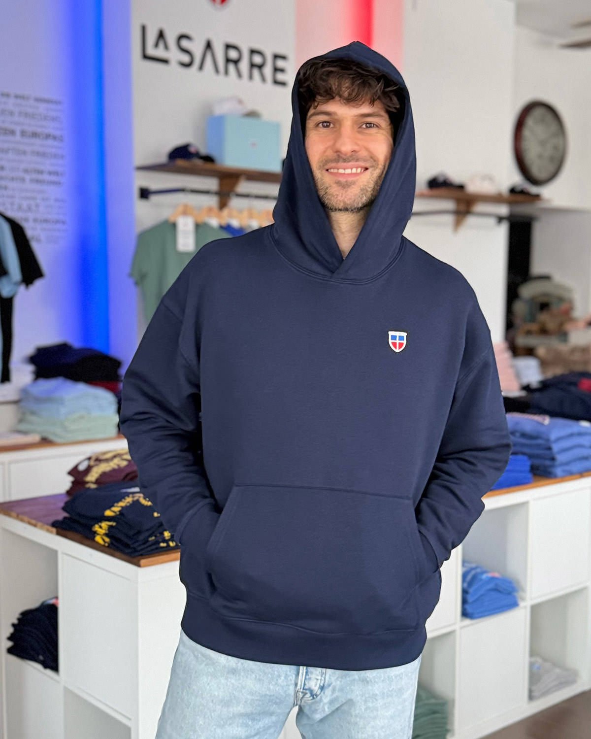 Oversized Hoodie DENNIS <span>in Navy</span> – Bild 2