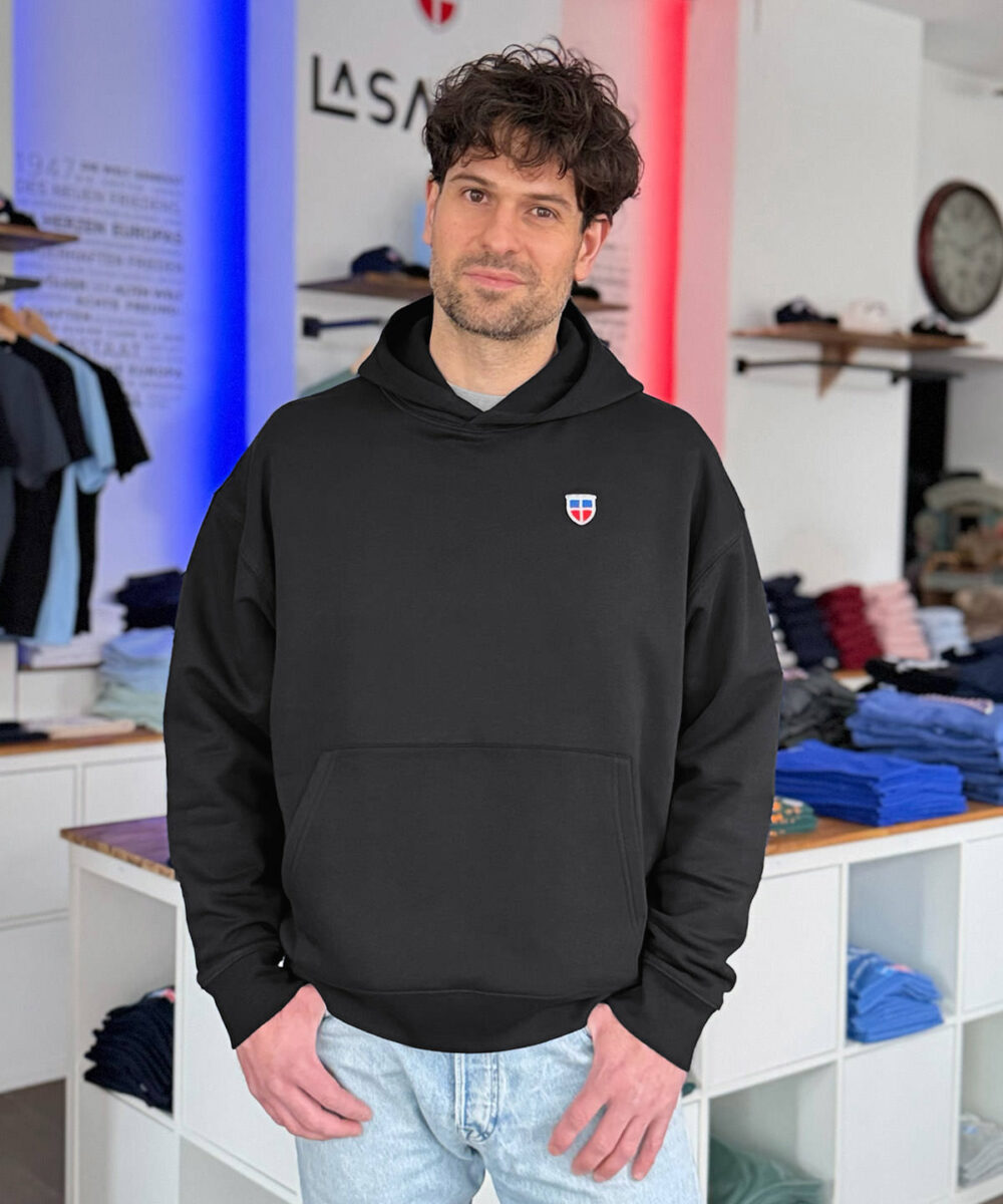 Oversized Hoodie DENNIS <span>in Schwarz</span>