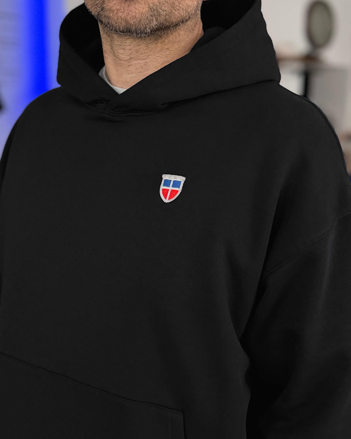 Oversized Hoodie DENNIS <span>in Schwarz</span> – Bild 5