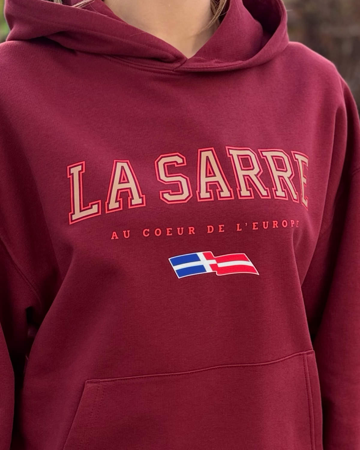 Oversized Hoodie JOHANNA <span>in Bordeaux V1</span> – Bild 3