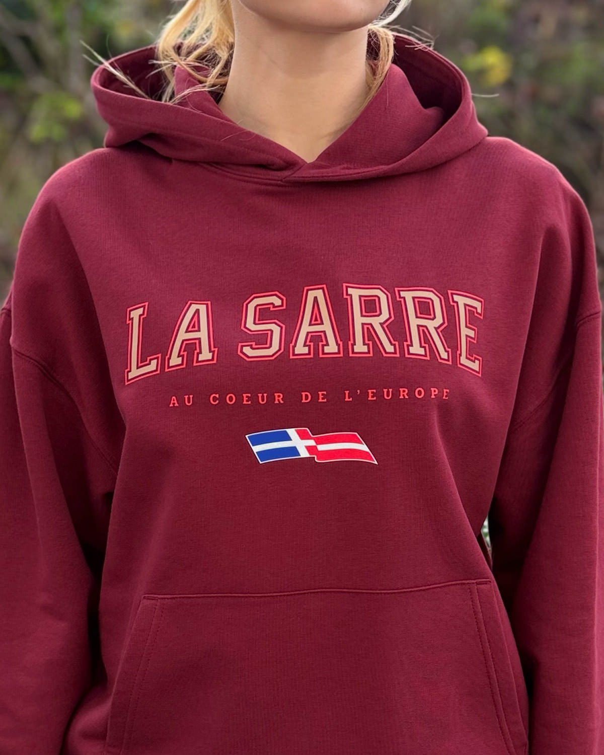 Oversized Hoodie JOHANNA <span>in Bordeaux V1</span> – Bild 9