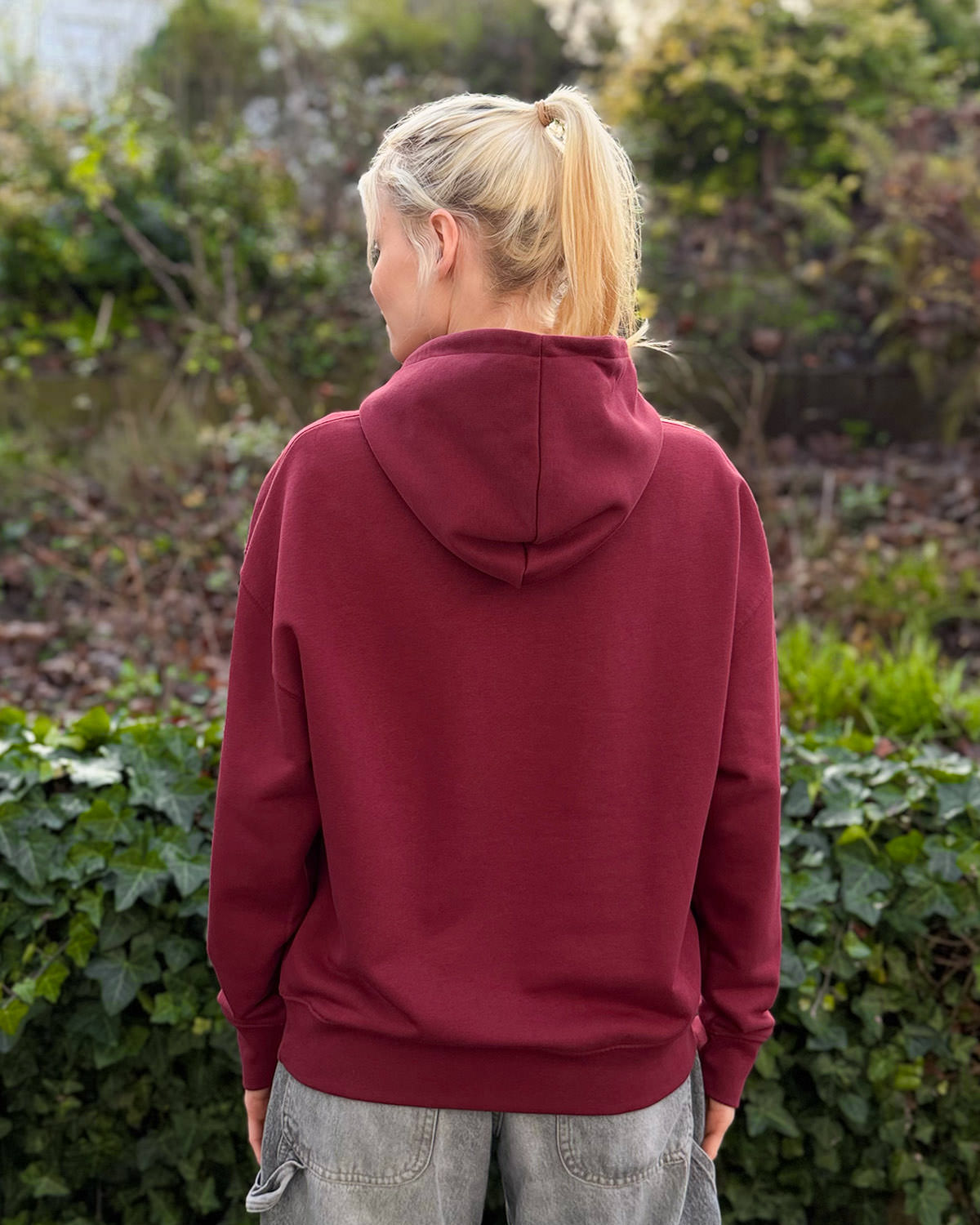 Oversized Hoodie JOHANNA <span>in Bordeaux V1</span> – Bild 4