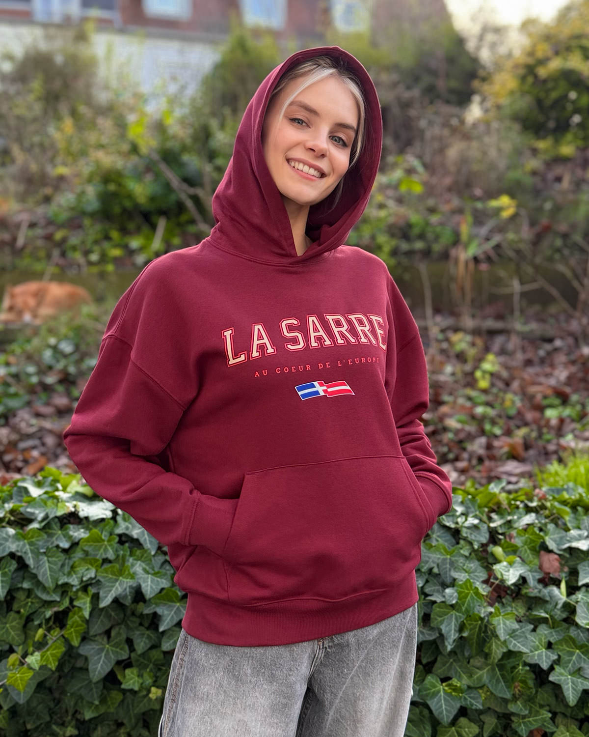 Oversized Hoodie JOHANNA <span>in Bordeaux V1</span>