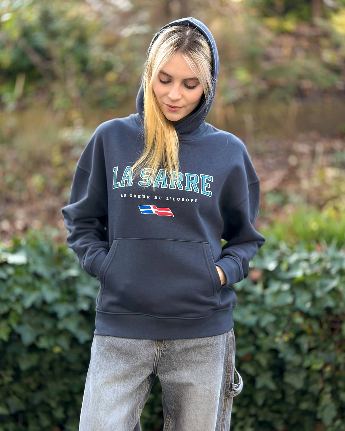 Oversized Hoodie JOHANNA <span>in Graphit V4</span> – Bild 2