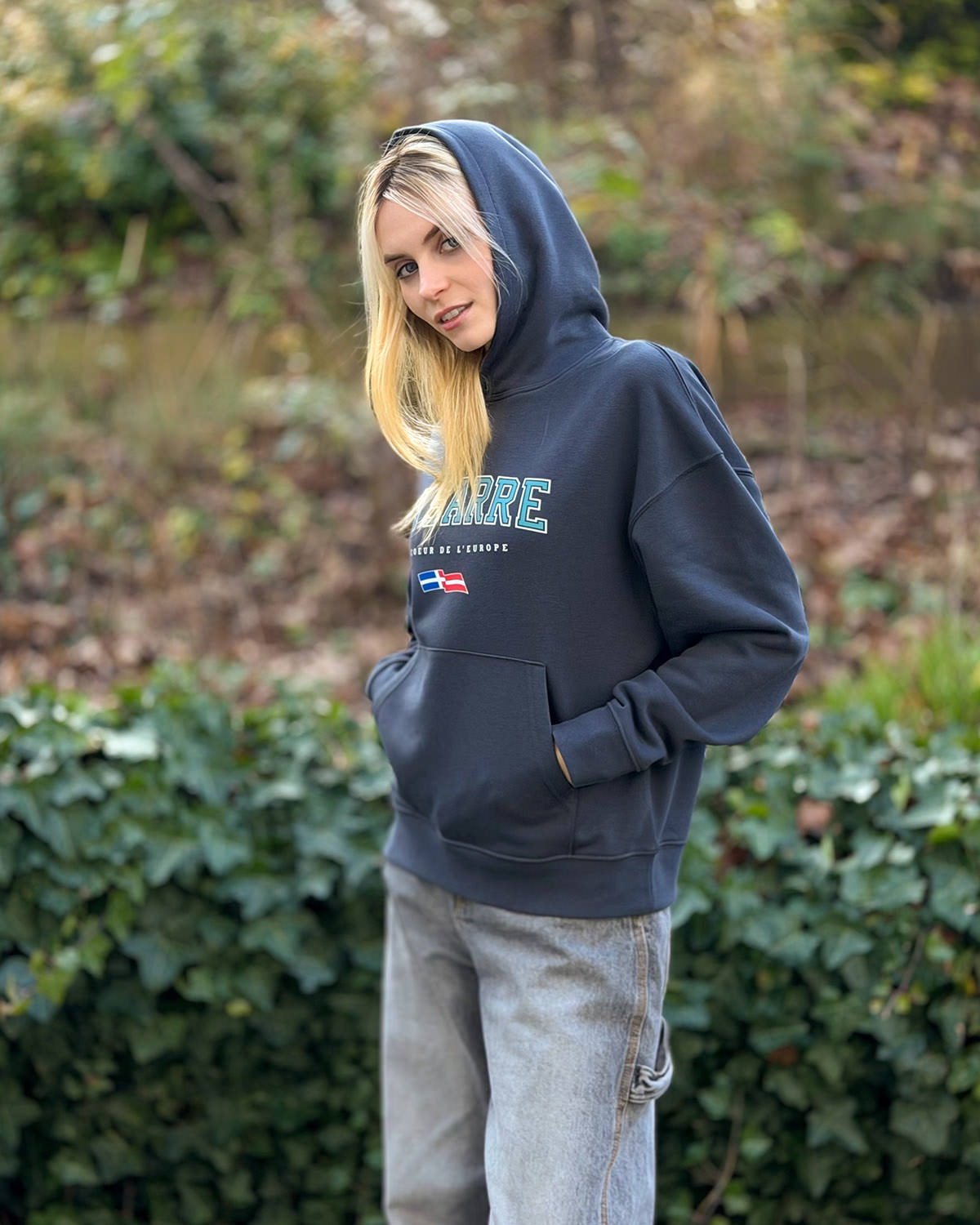 Oversized Hoodie JOHANNA <span>in Graphit V4</span> – Bild 3