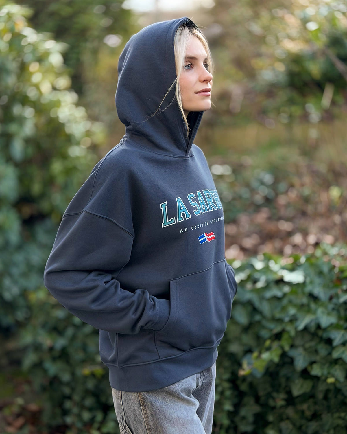 Oversized Hoodie JOHANNA <span>in Graphit V4</span> – Bild 8