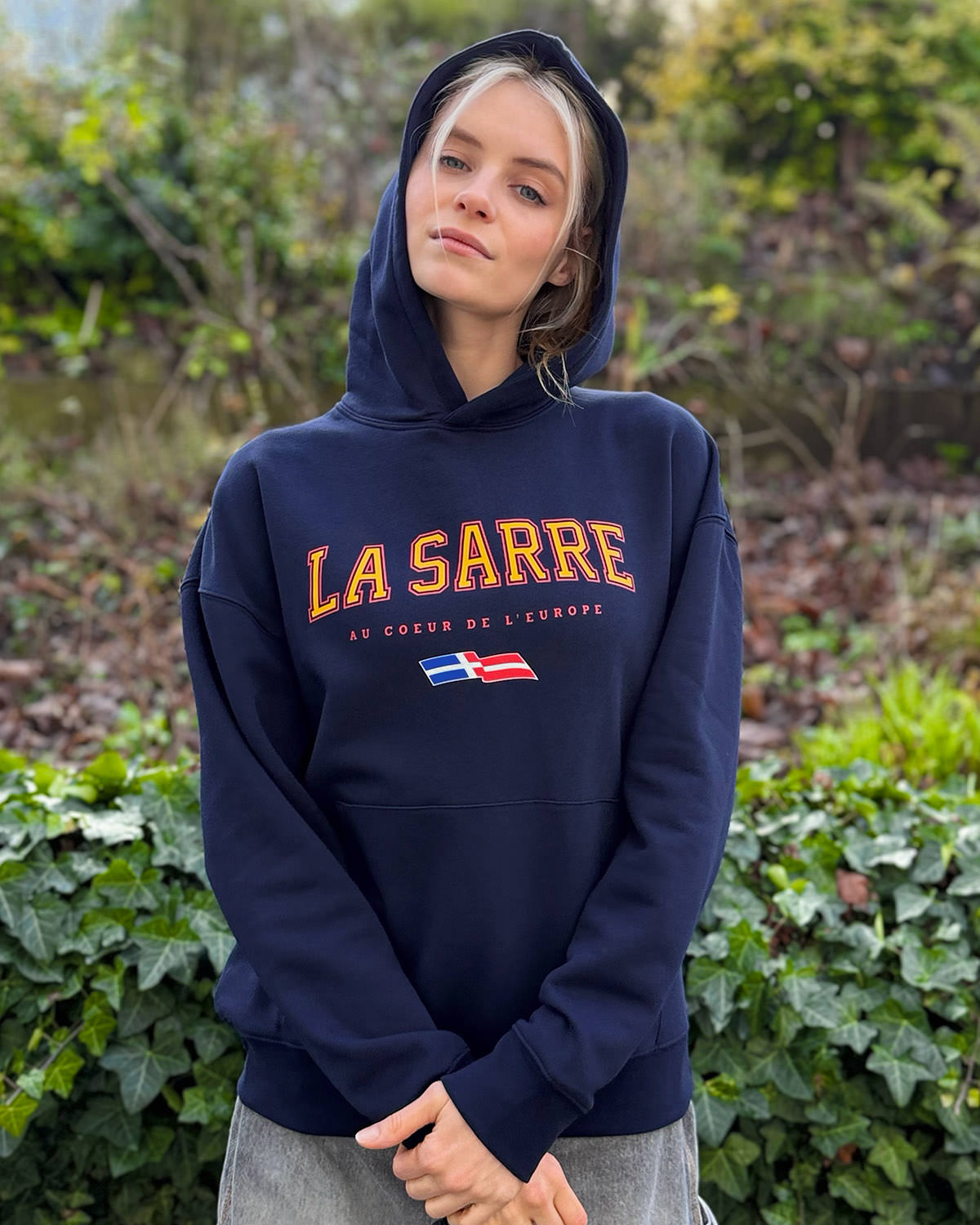 Oversized Hoodie JOHANNA <span>in Navy V1</span> – Bild 2
