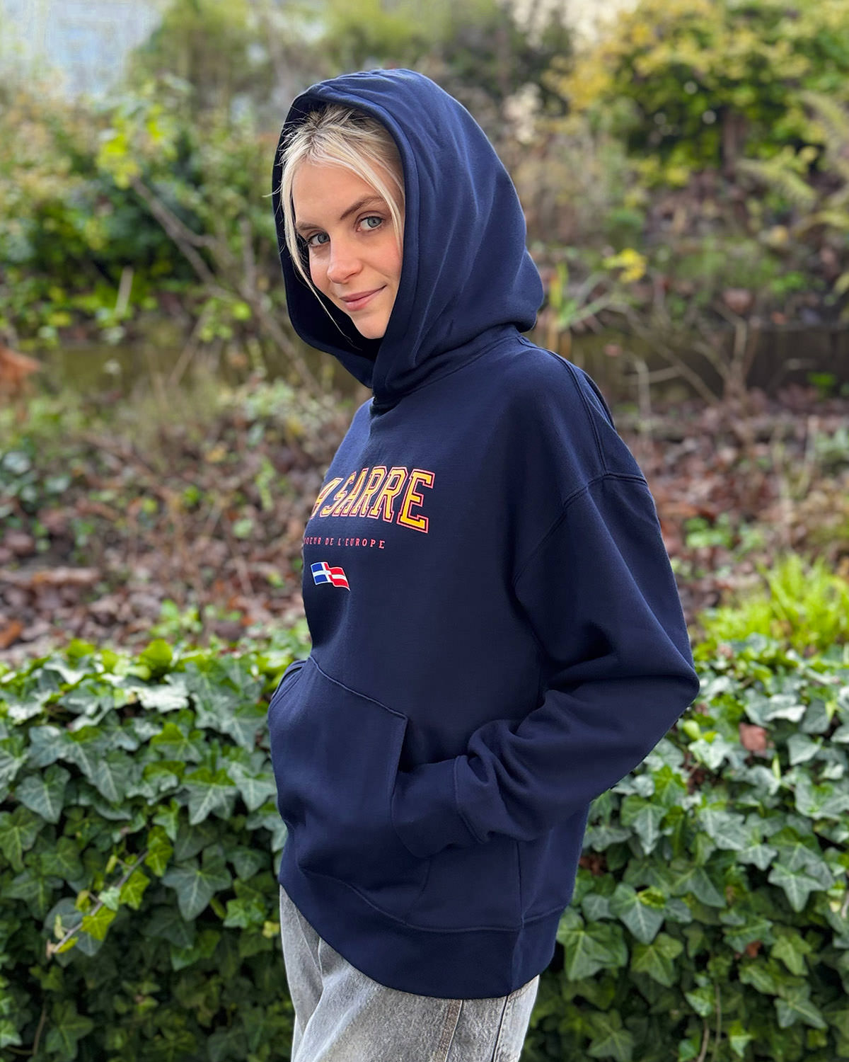 Oversized Hoodie JOHANNA <span>in Navy V1</span> – Bild 10