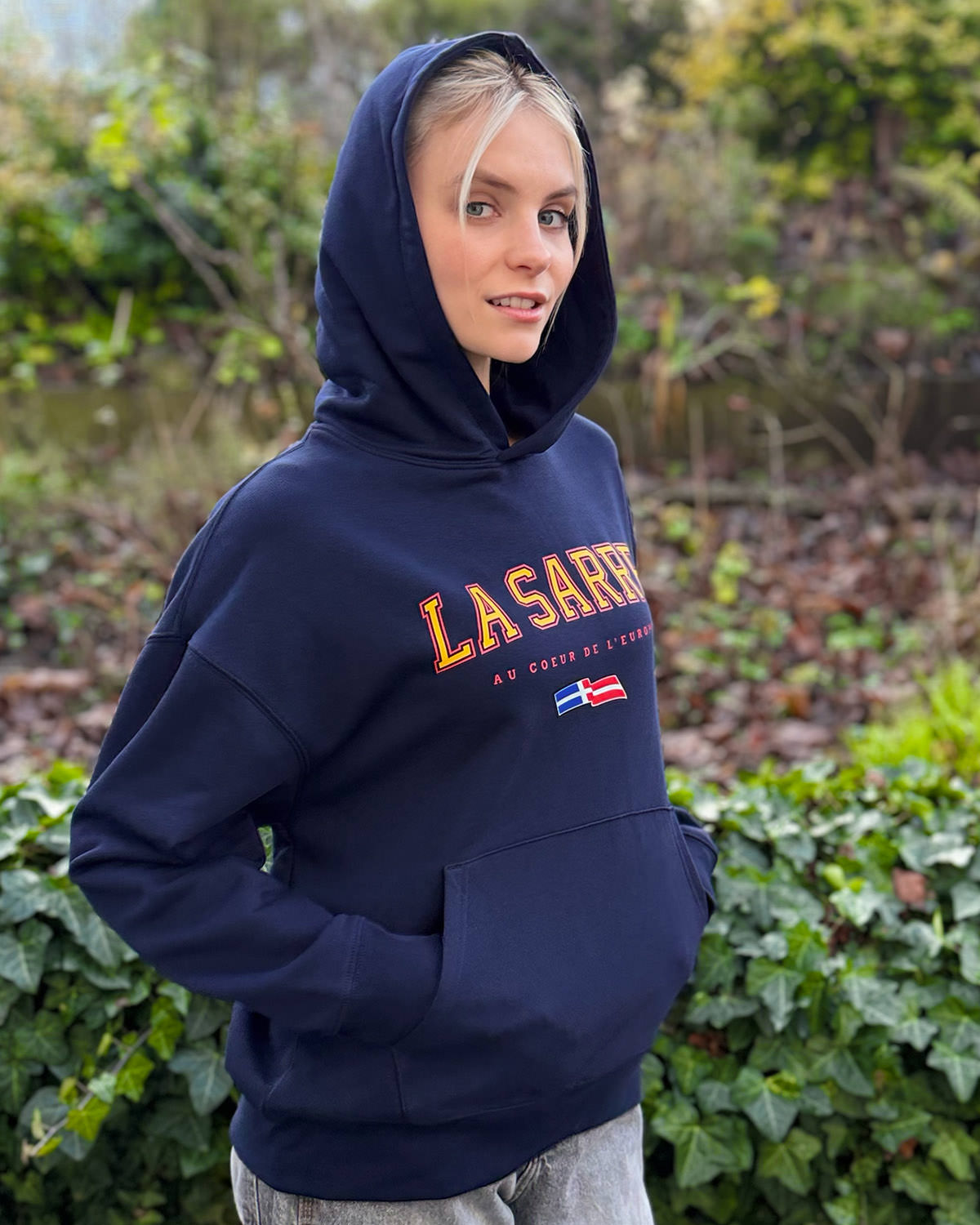 Oversized Hoodie JOHANNA <span>in Navy V1</span> – Bild 8