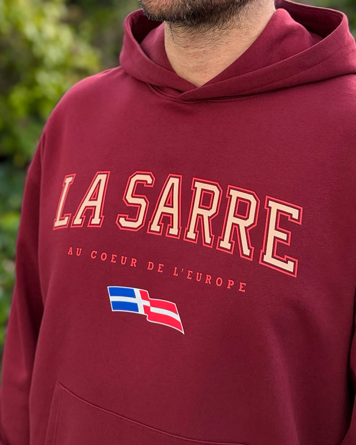 Oversized Hoodie JONAS <span>in Bordeaux V1</span> – Bild 3