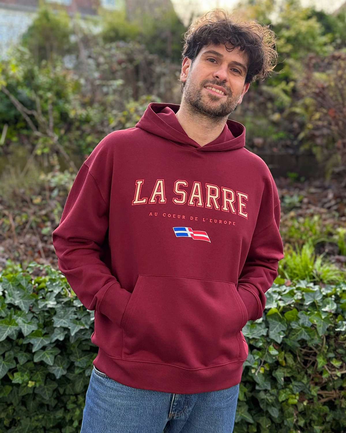 Oversized Hoodie JONAS <span>in Bordeaux V1</span>
