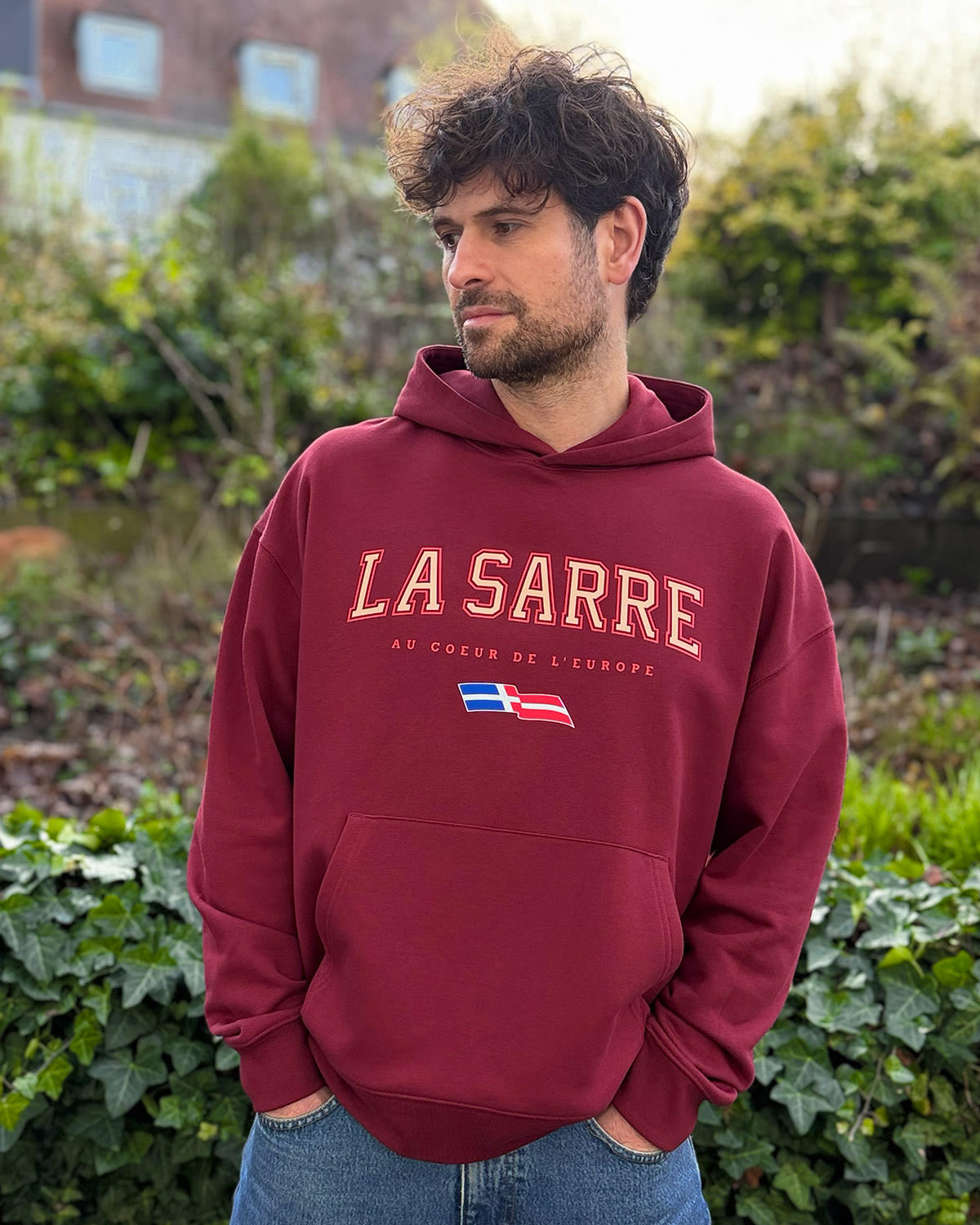 Oversized Hoodie JONAS <span>in Bordeaux V1</span> – Bild 6