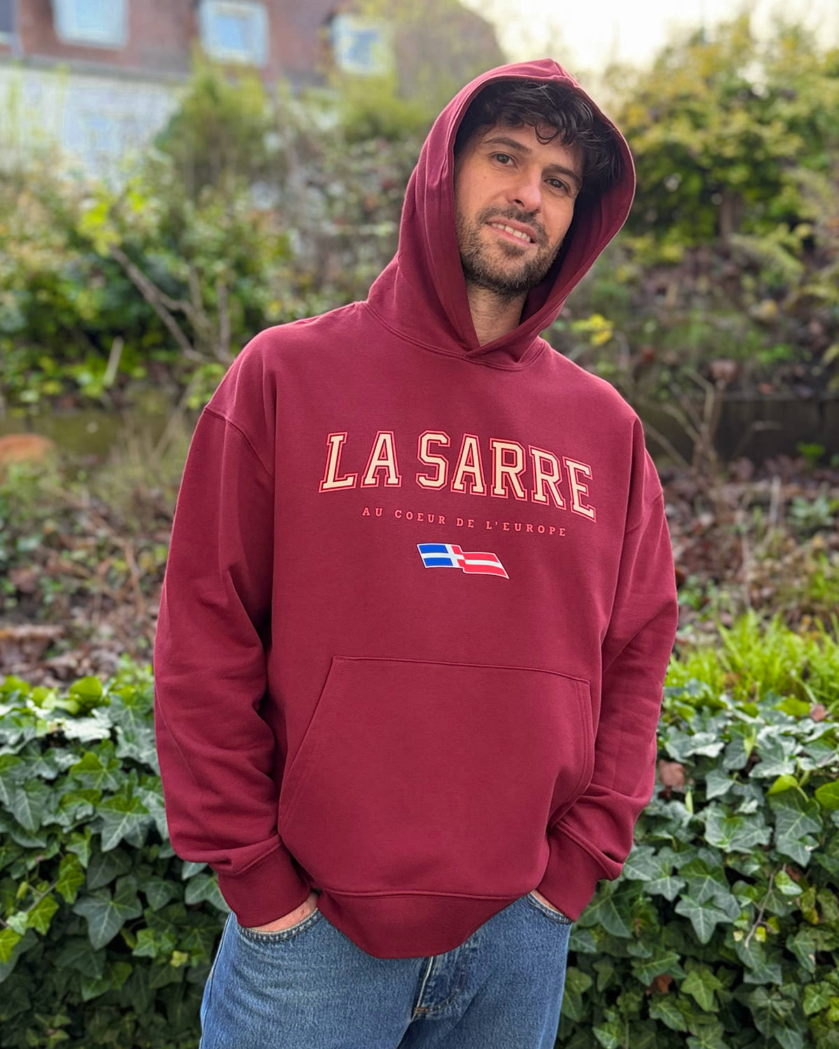 Oversized Hoodie JONAS <span>in Bordeaux V1</span> – Bild 2