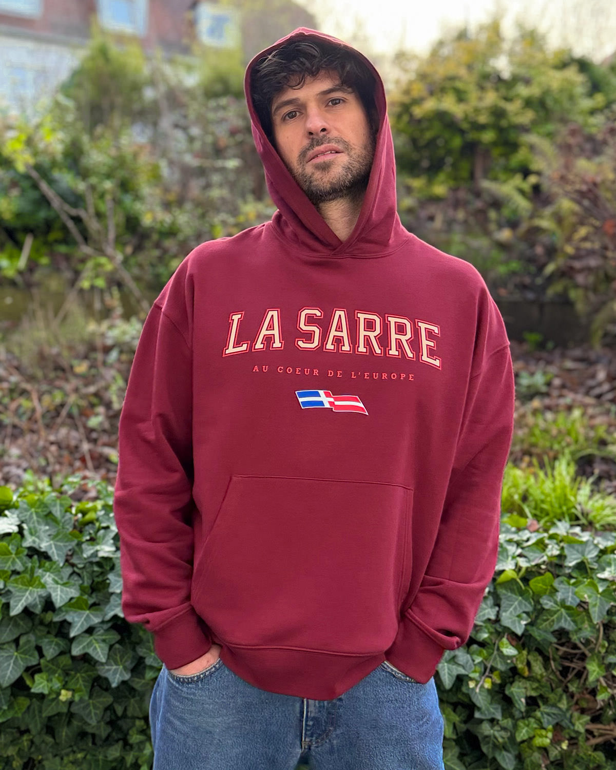 Oversized Hoodie JONAS <span>in Bordeaux V1</span> – Bild 8