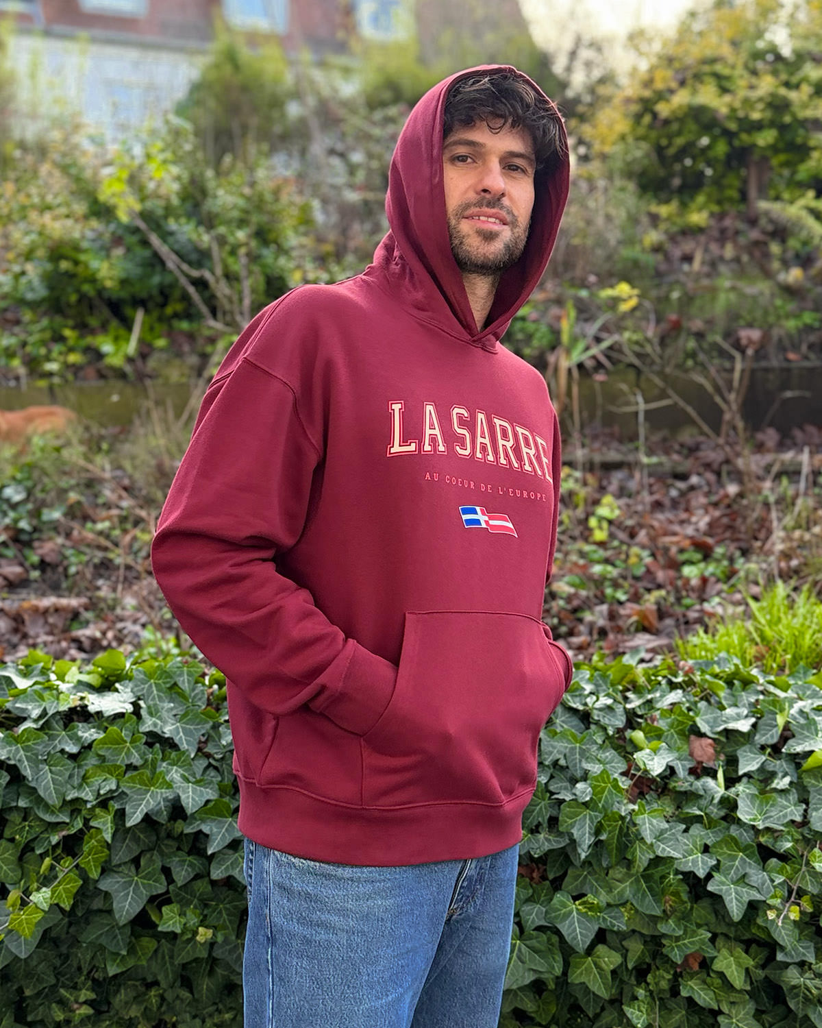 Oversized Hoodie JONAS <span>in Bordeaux V1</span> – Bild 9