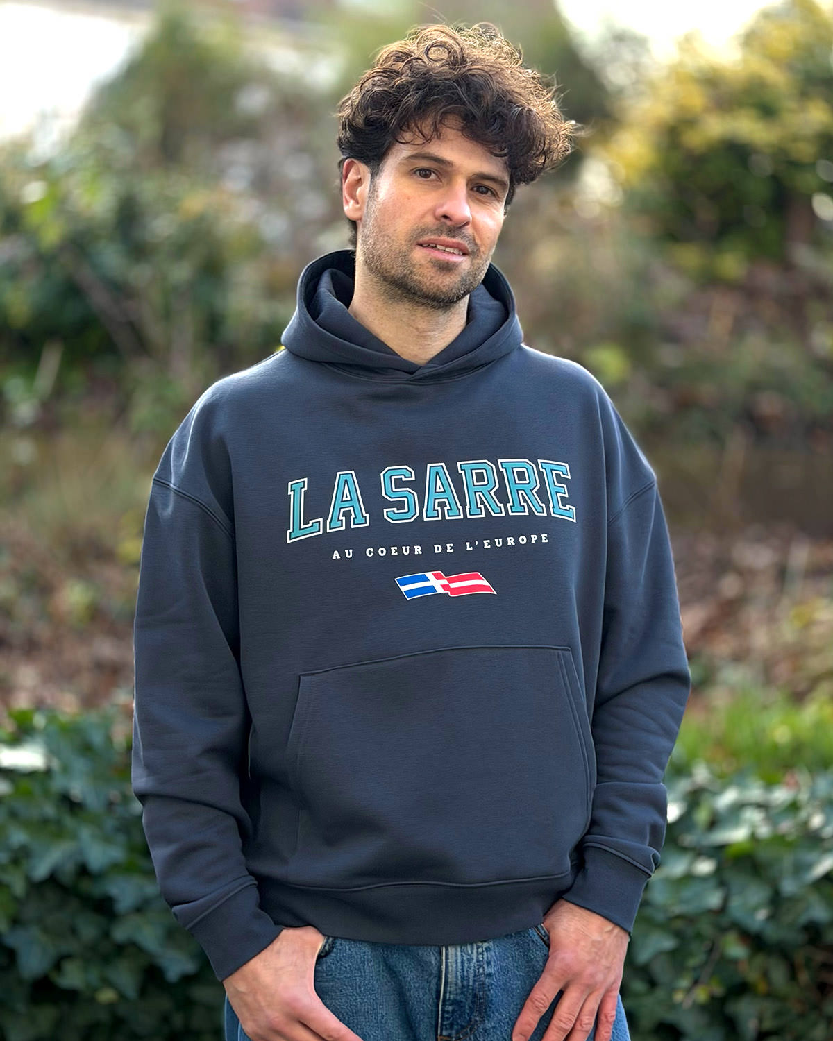 Oversized Hoodie JONAS <span>in Graphit V4</span>