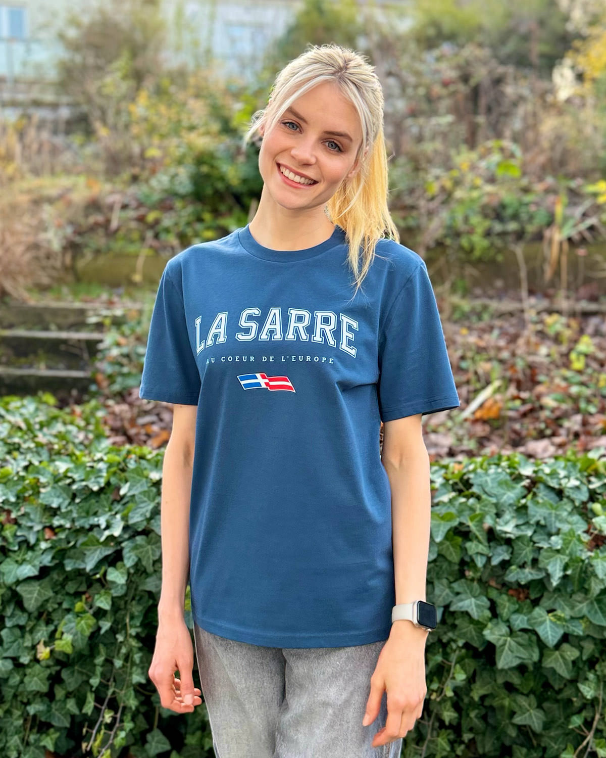 T-Shirt OLIVIA <span>in Ozean</span>