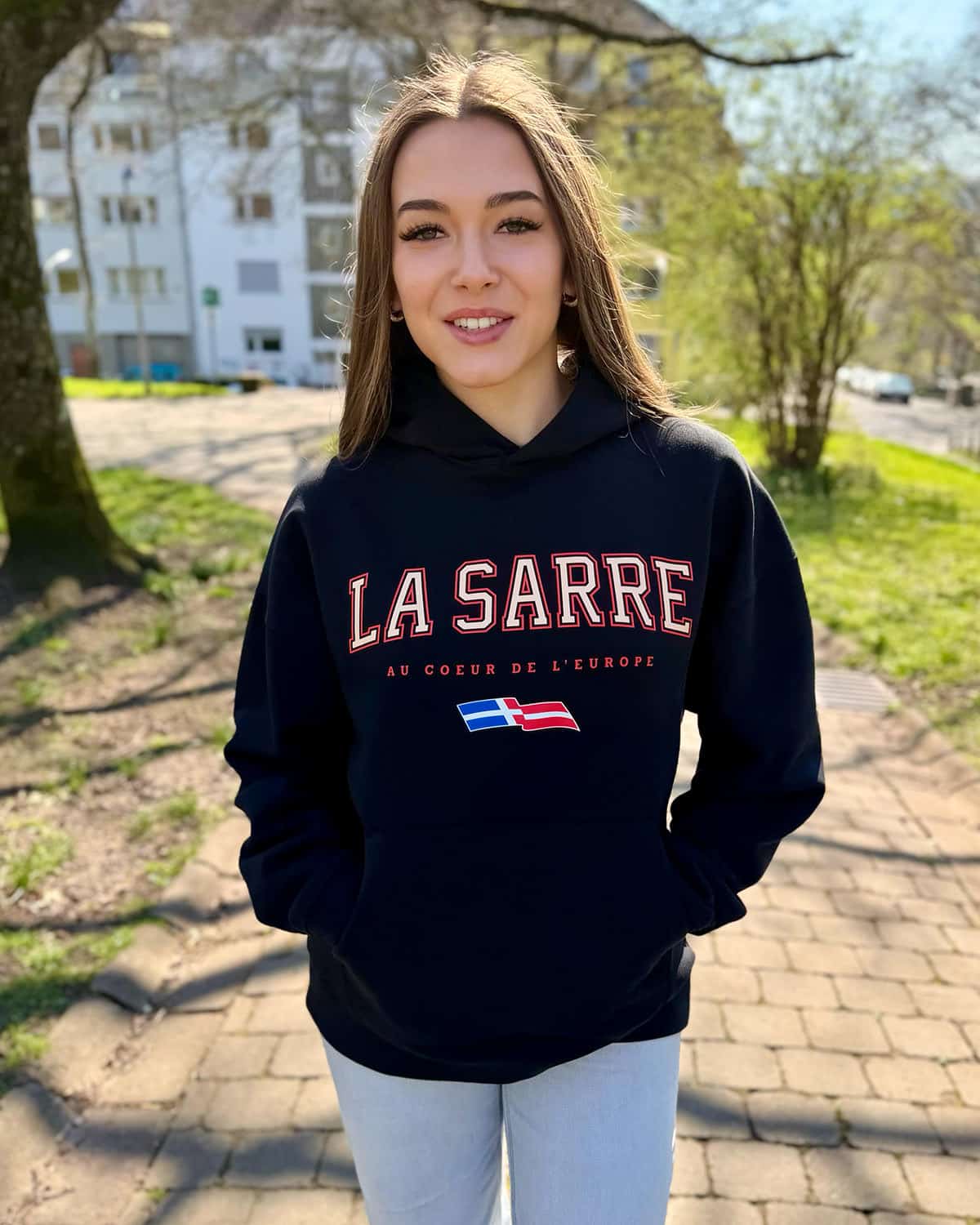 Oversized Hoodie JOHANNA <span>in Schwarz V1</span>