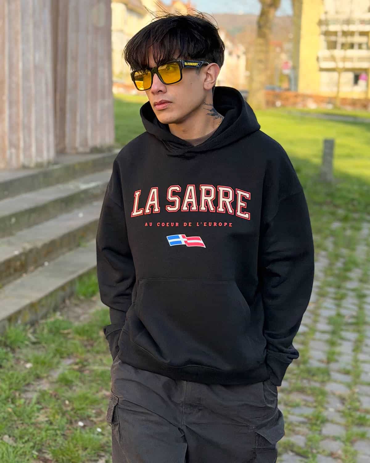 Oversized Hoodie JONAS <span>in Schwarz V1</span> – Bild 2
