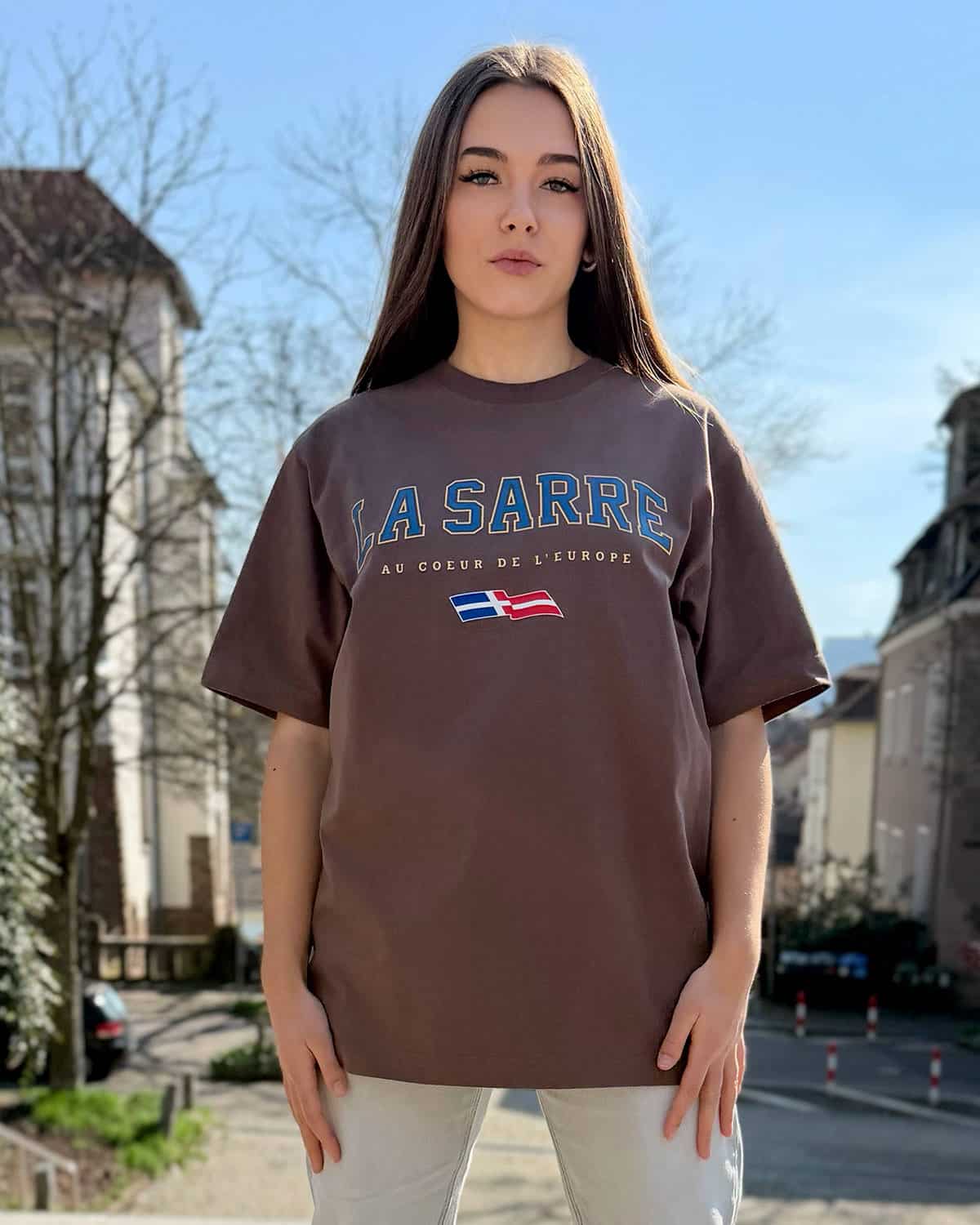 Oversized T-Shirt SYLVIA <span>in Mocca V3</span> – Bild 2