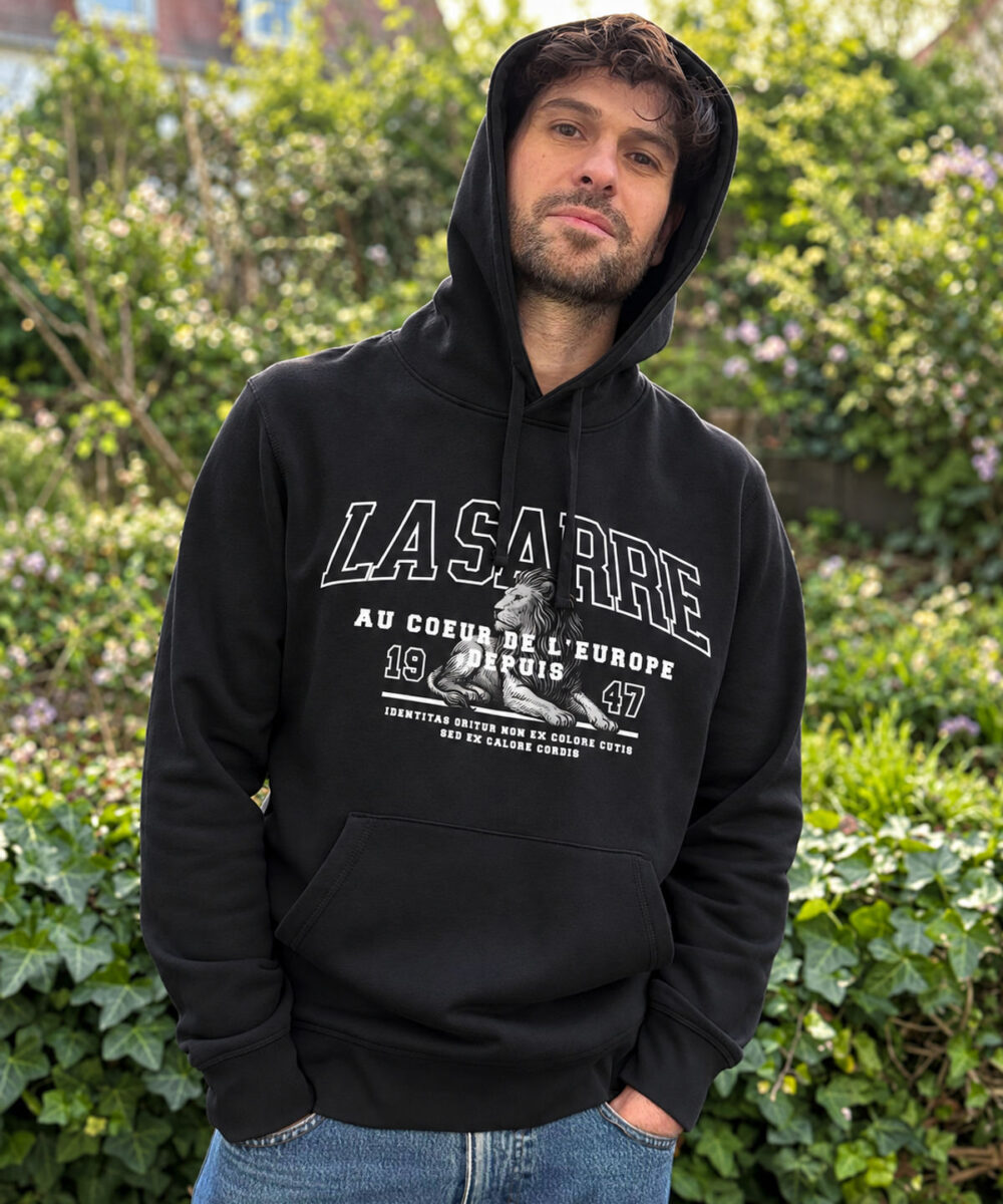 Hoodie SASCHA/SASKIA <span>in Schwarz</span>