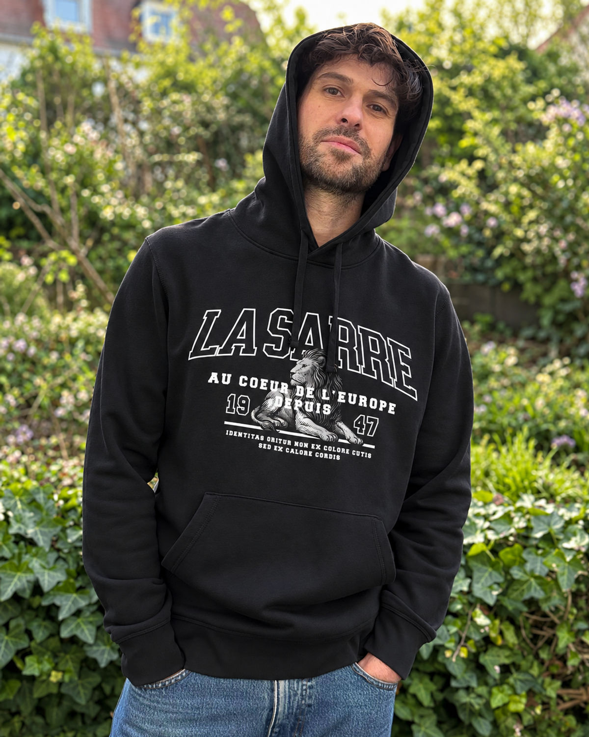 Hoodie SASCHA/SASKIA <span>in Schwarz</span>