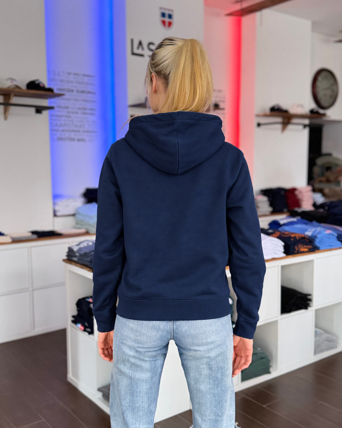Zipper-Hoodie MARCUS/MARINA <span>in Navy</span> – Bild 3