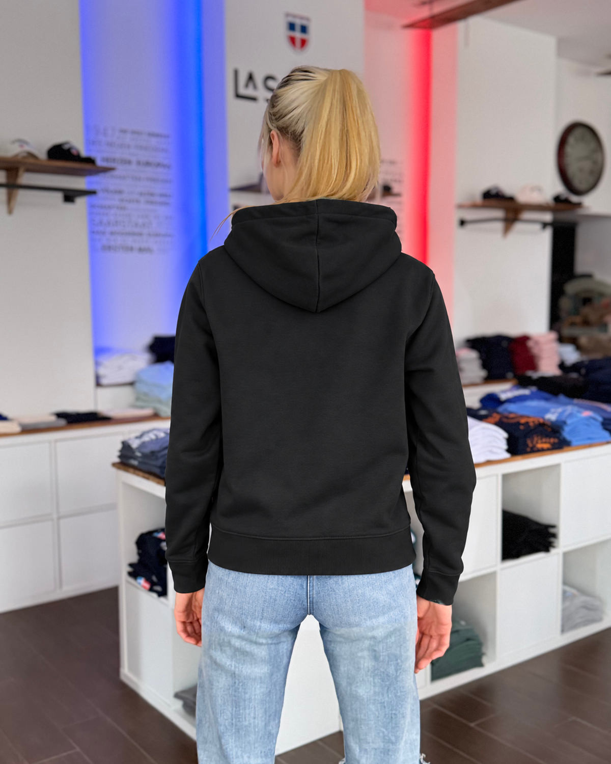 Zipper-Hoodie MARCUS/MARINA <span>in Schwarz</span> – Bild 5