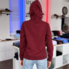 Zipper-Hoodie MARCUS/MARINA <span>in Bordeaux</span> – Bild 5