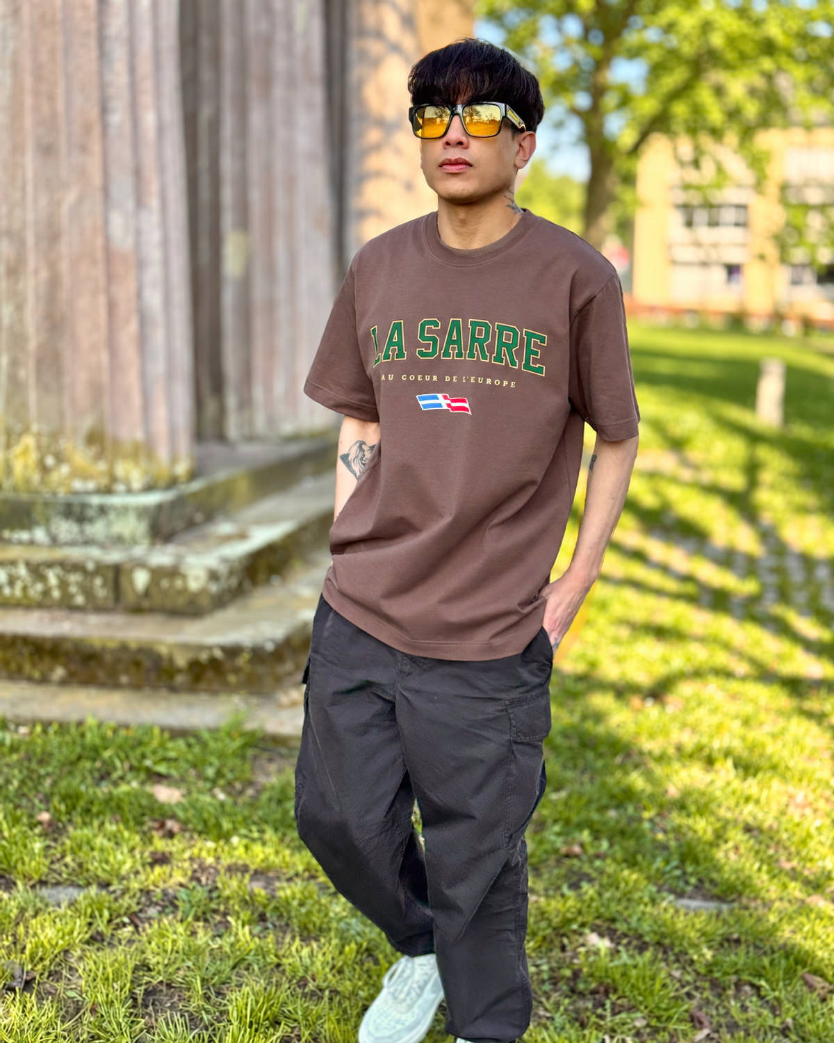 Oversized T-Shirt SANDRO/SYLVIA <span>in Mocca V1</span> – Bild 6
