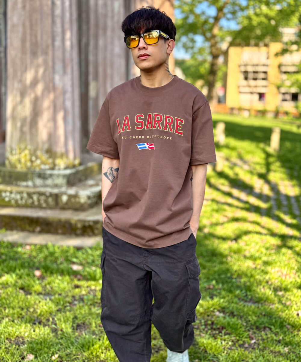 Oversized T-Shirt SANDRO/SYLVIA <span>in Mocca V2</span>